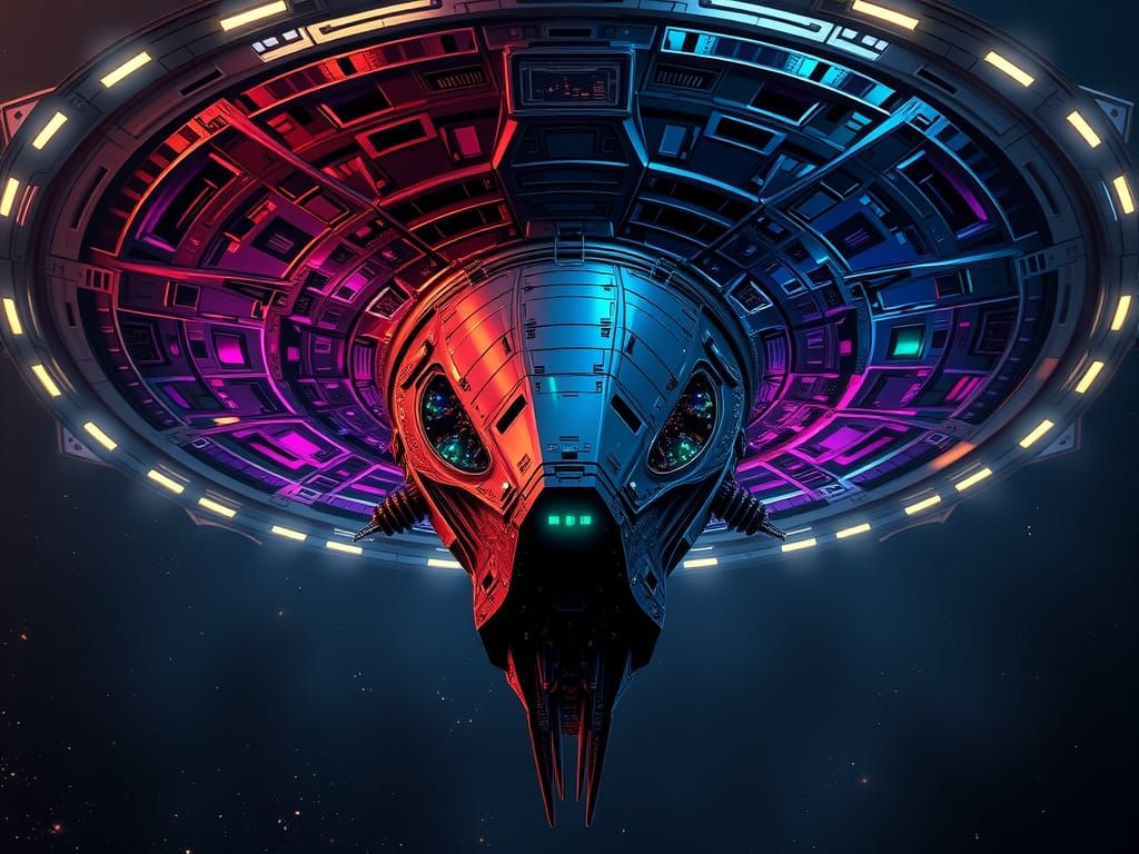 Ambassadorial Ship of a Dandomin Empire: A Photorealistic Sp...