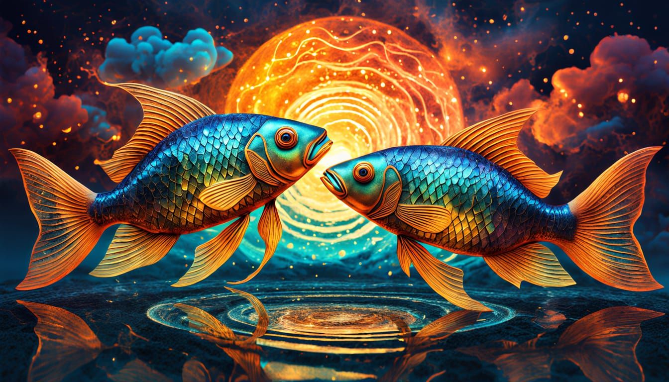 Surreal Zodiac Dreamscapes in Vibrant Digital Art