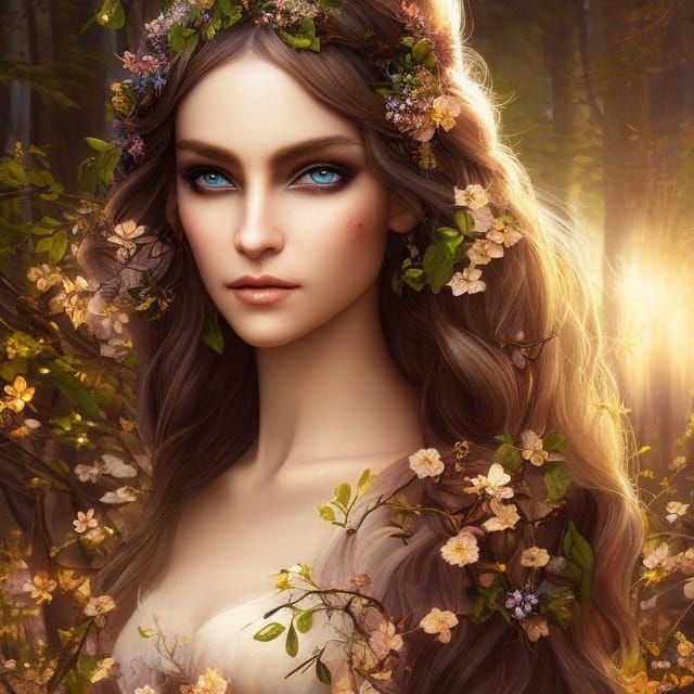 Enchanting Elf Archer in Forest Clearing