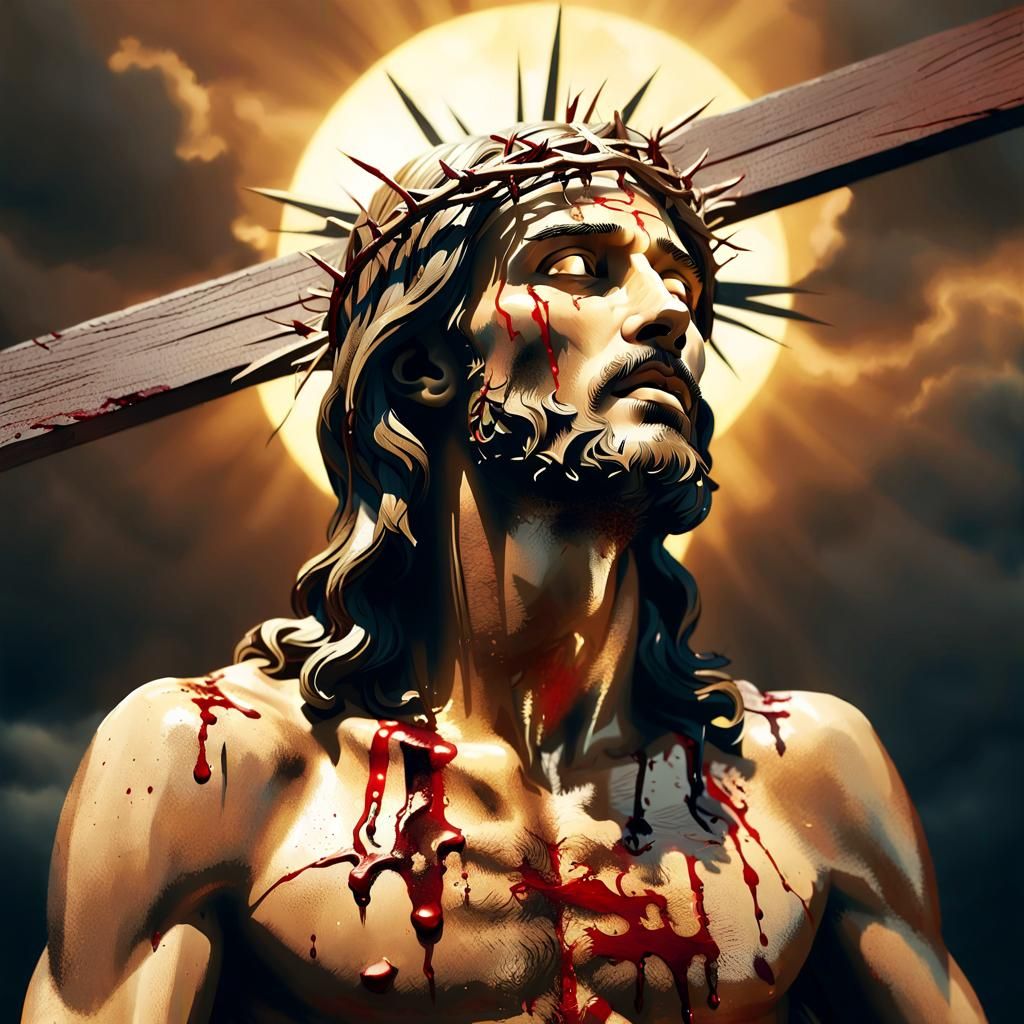 Baroque Christ Crucifixion Masterpiece