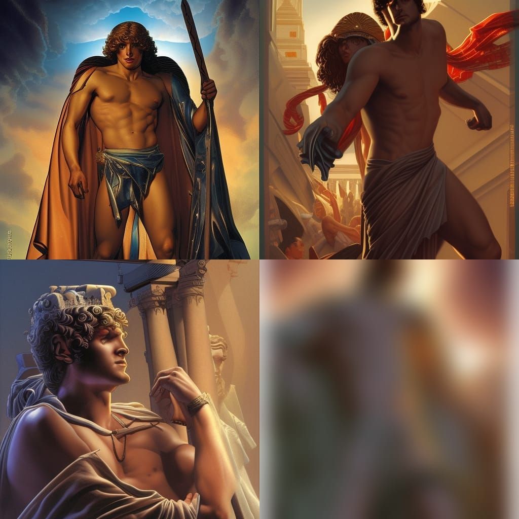Antinous the Gay God in Comic Book Art