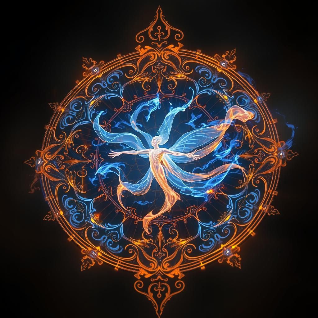 Homunculus Emerges from Mystical Transmutation Circle in Eth...