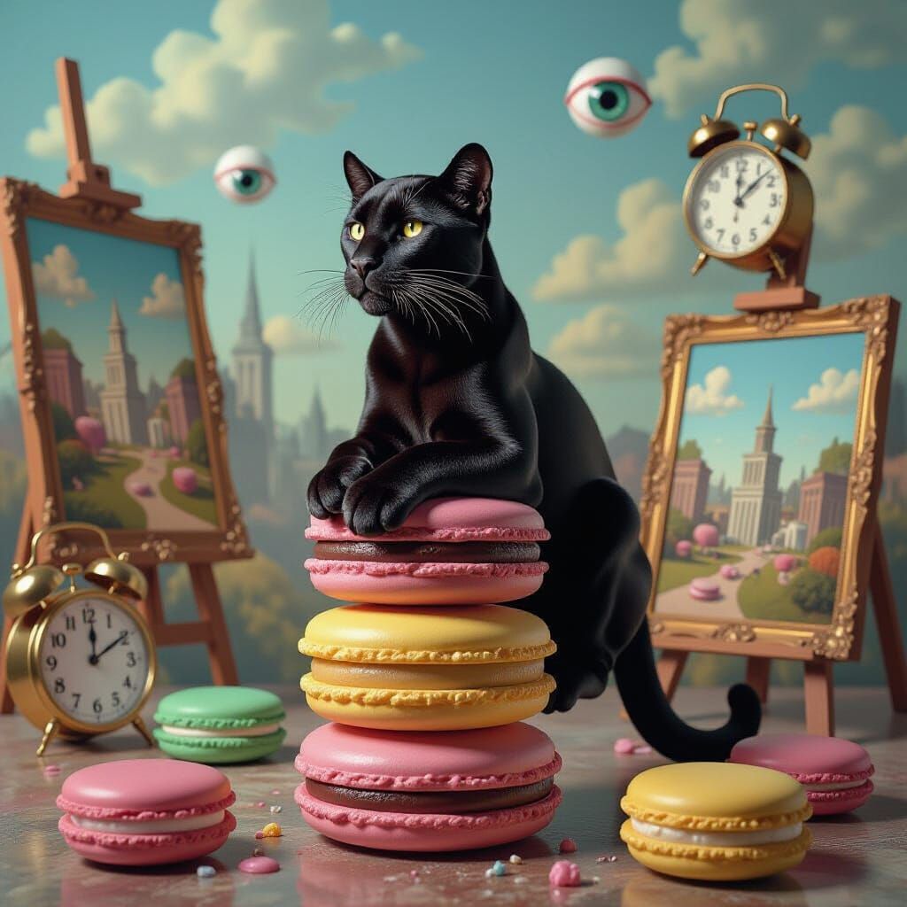 Chocolate Panther in Surreal Candy Studio