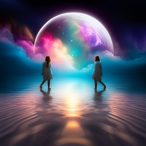 Mystical Orbs Radiating Magical Light