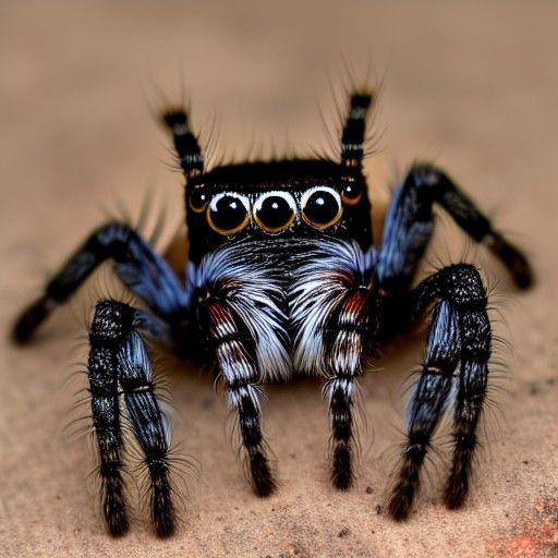 Adorable Farm Spider Captured in Vibrant Cartoon Style