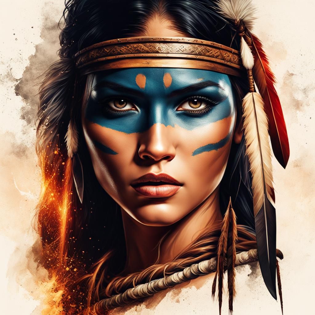 Cherokee Indian Woman warrior