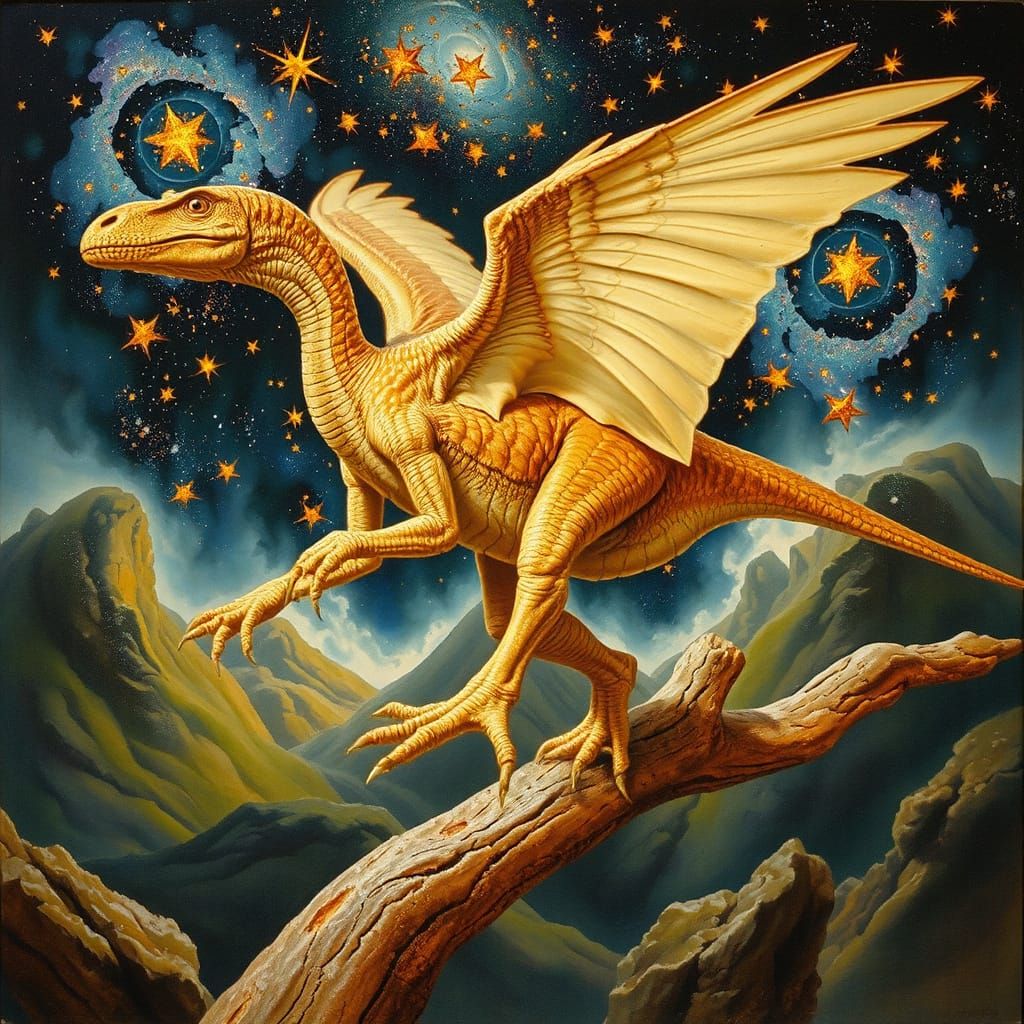 Archaeopteryx in Flight: Magical Realism with Cosmic Backgro...