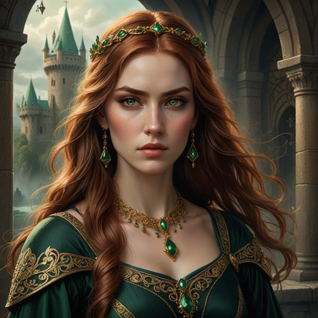 Ethereal Medieval Beauty in Soft Focus