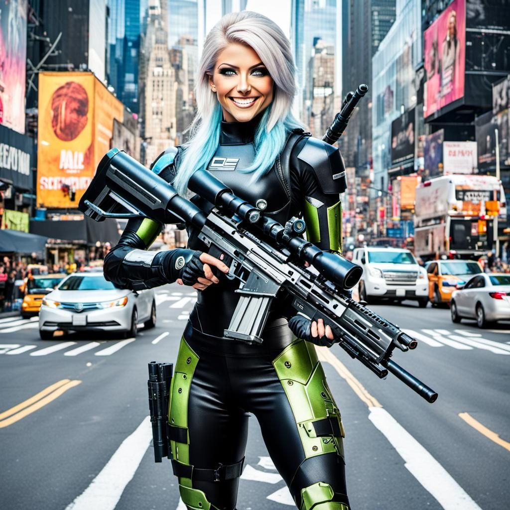 Alexa Bliss the Army Girl - 02 (with new Body Armour)