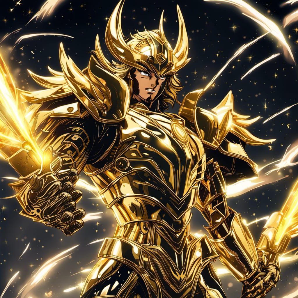 golden Leo Aiolia armour