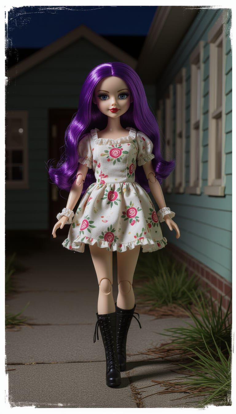 Living Doll Horror: Woman in Spooky Kindergarten