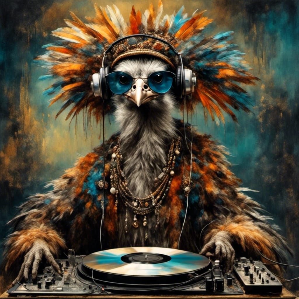 Bohemian Ostrich DJ Spins Psychedelic Beats