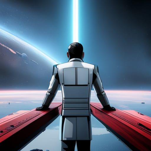 Grand Admiral Thrawn looking over his new empire