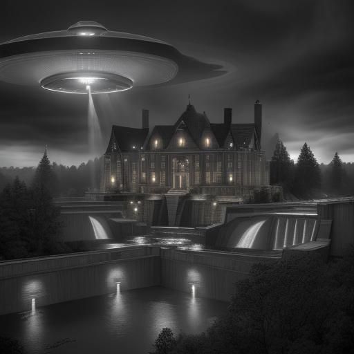 Mysterious Dam UFO in Hyperrealistic Detail