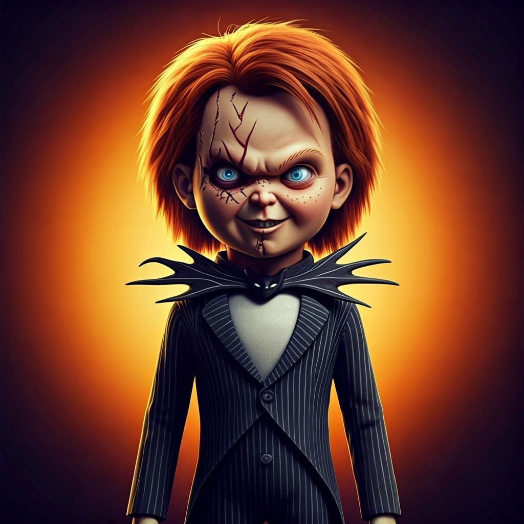 Chucky as Jack Skeleton: A Dark, Gothic Masterpiece