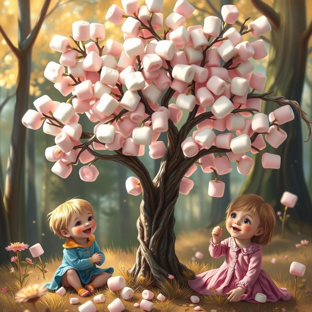 Whimsical Marshmallow Forest Delight
