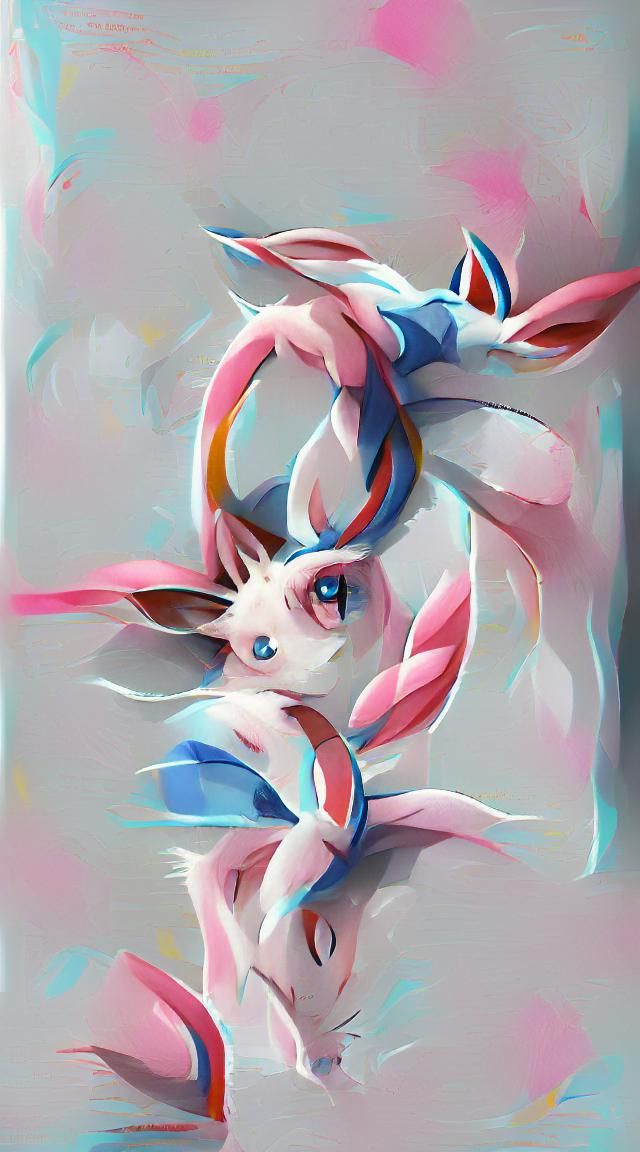 Mystical Sylveon in Ethereal Glow