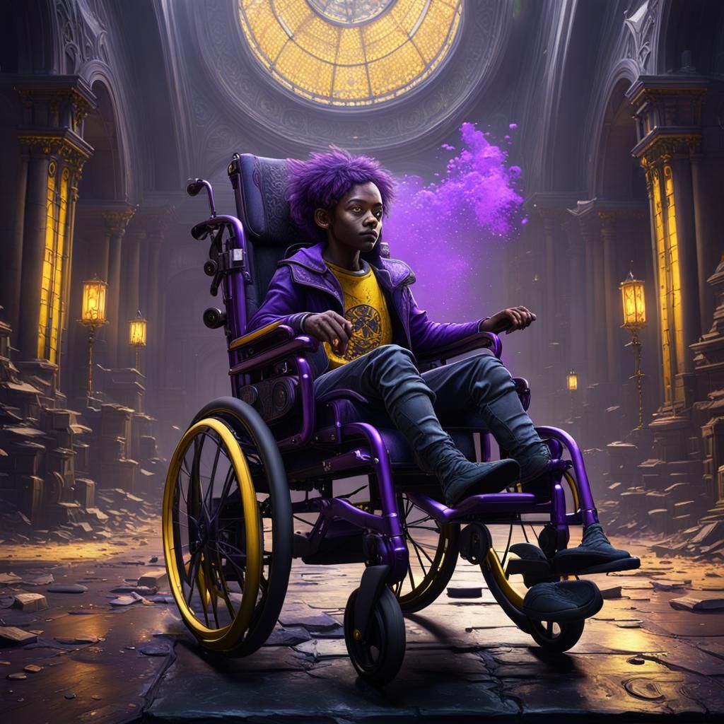 Ethereal Wheelchair of a Fantasy Child