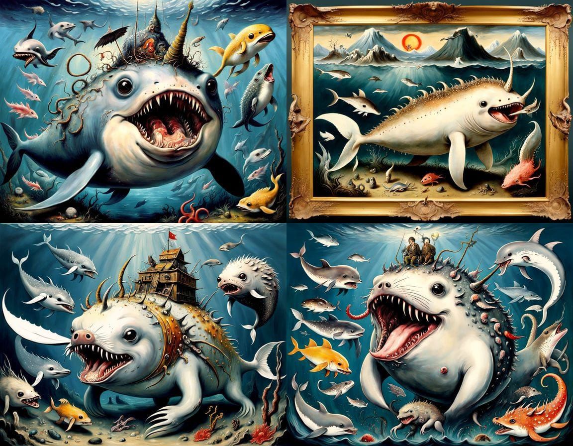 Horrific Mutant Zygote in a Lush, Romantic Landscape