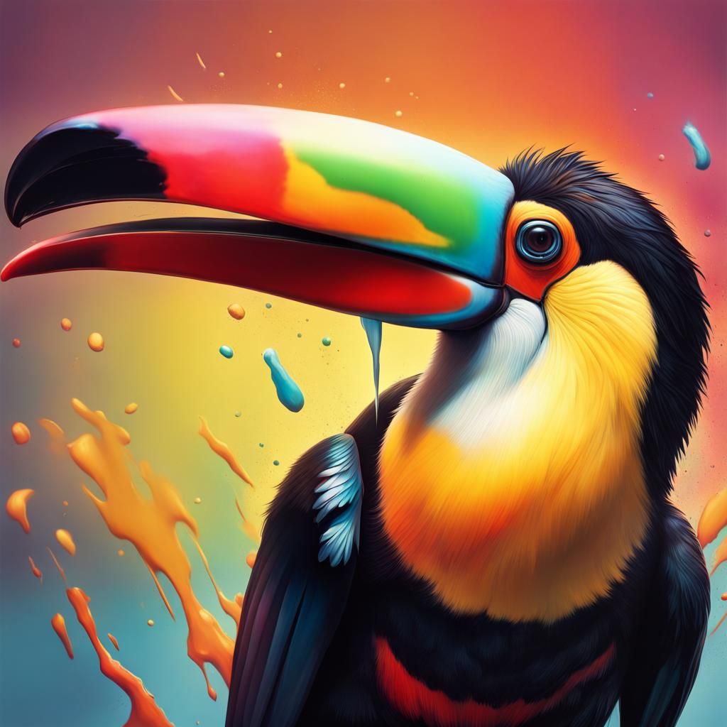 Toucan Artist in Mid Shot