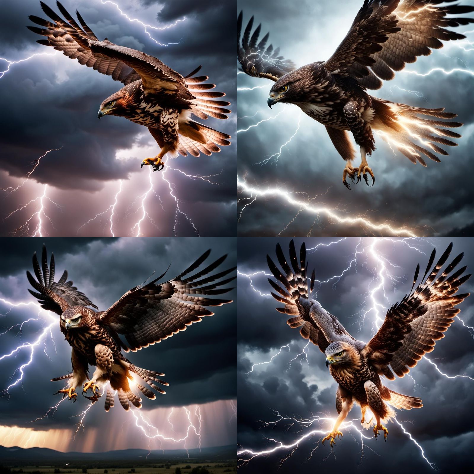Electrifying Avian Phenomenon Soars Through Stormy Skies in...