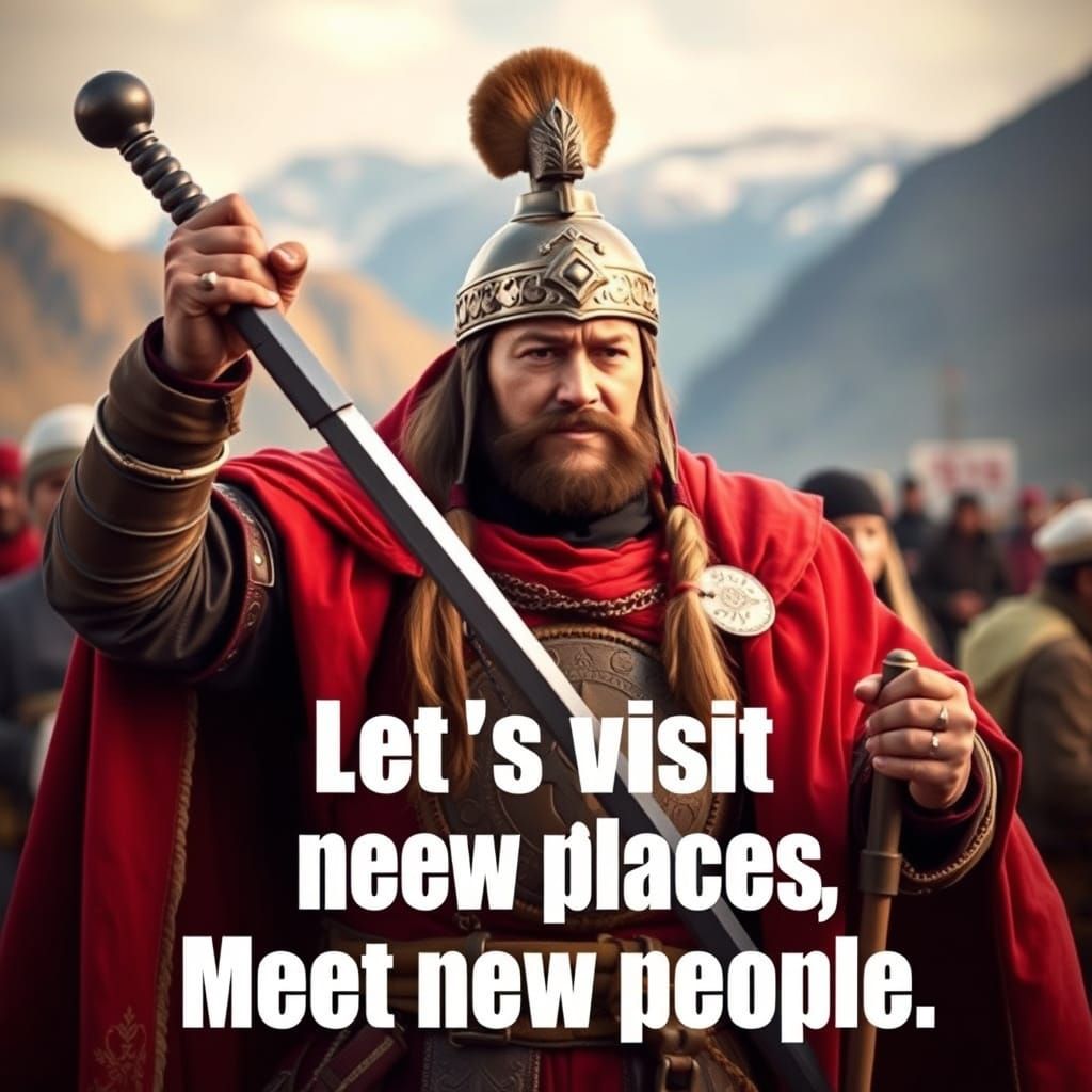 Let's visit new places, meet new people...