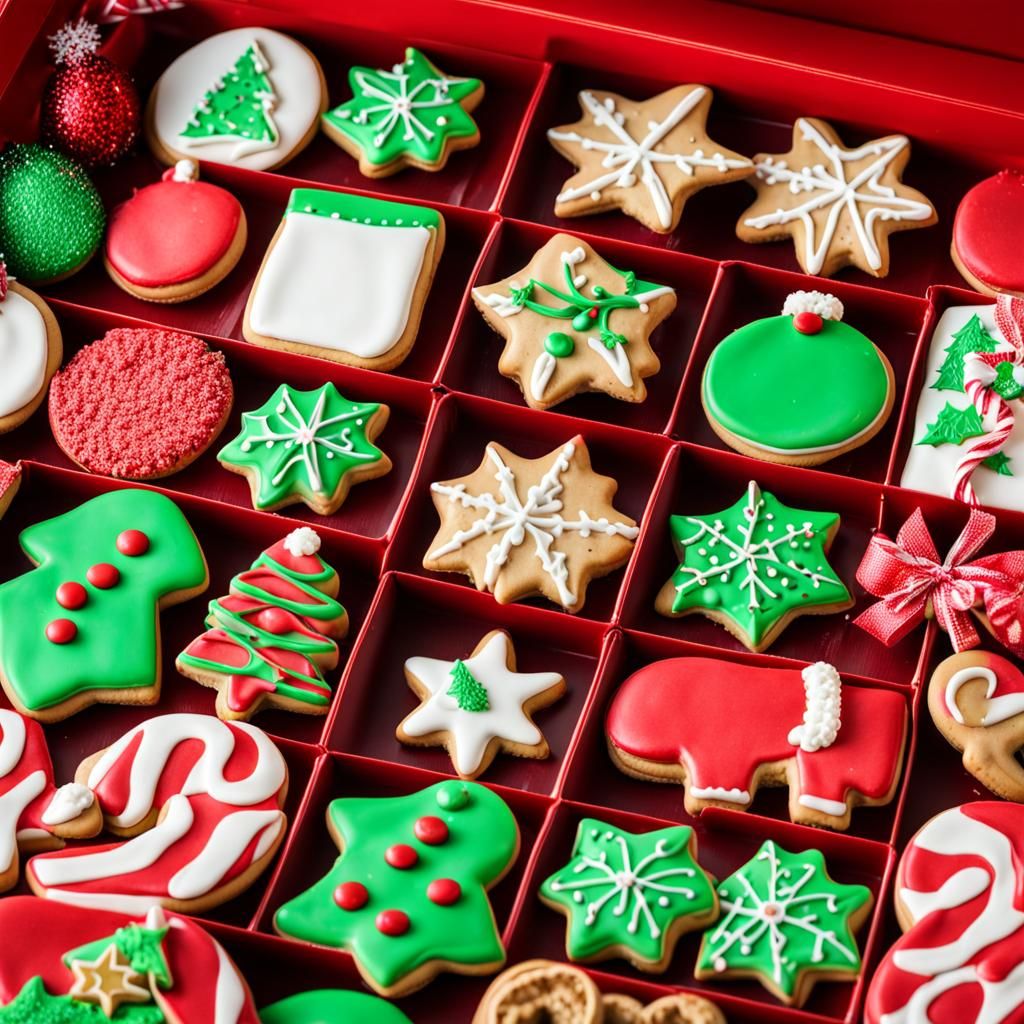 Warm Christmas Treats in a Vibrant Red Box