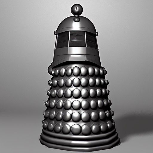 Dalek Queen in Cyberpunk Digital Art