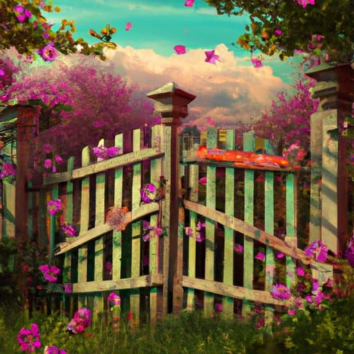 Springtime at the abandoned garden