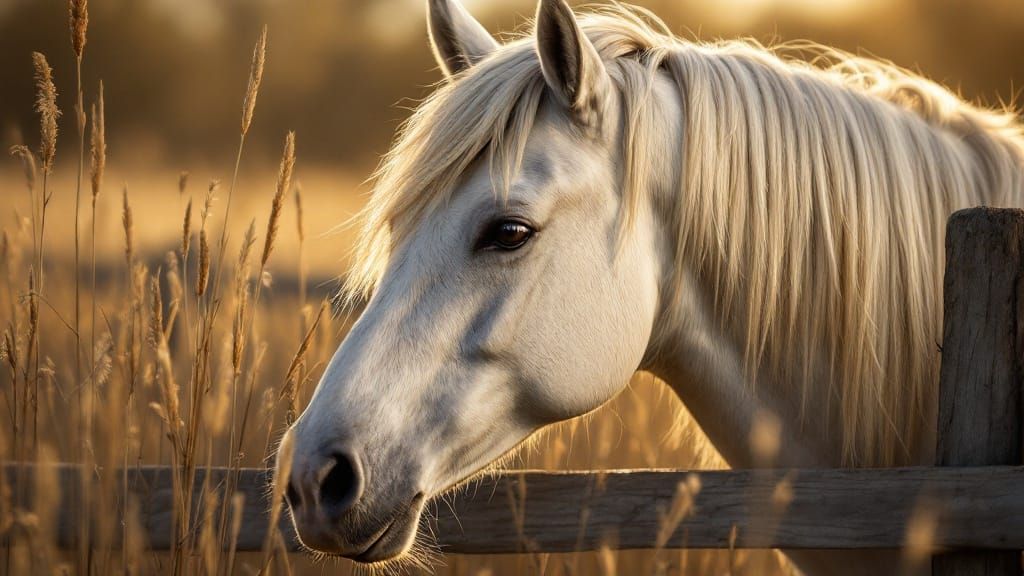 Ethereal Equine Portrait in Soft Light