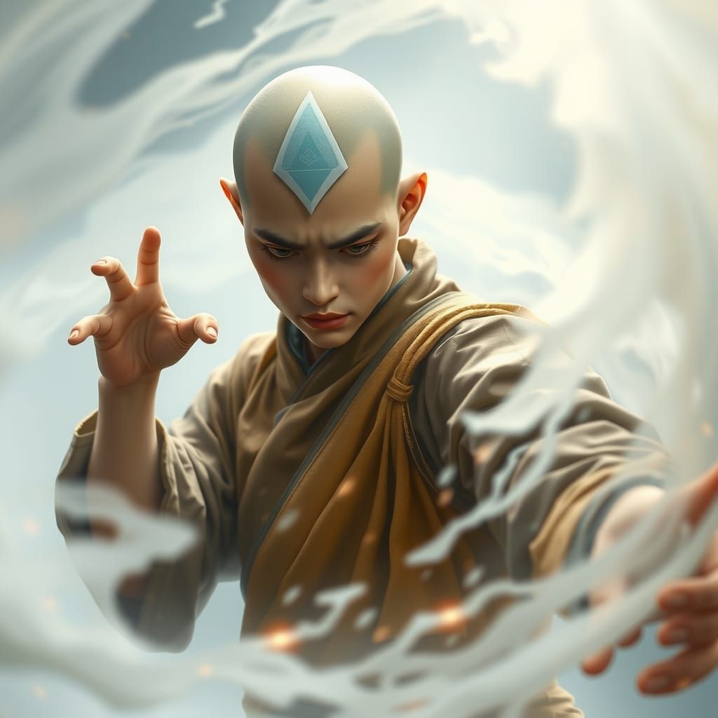 Aang, Serene Airbender Master