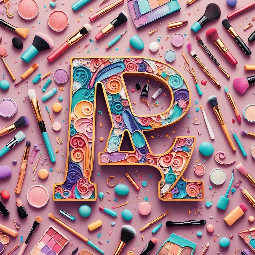 Whimsical Beauty Logo in Pastel Colors