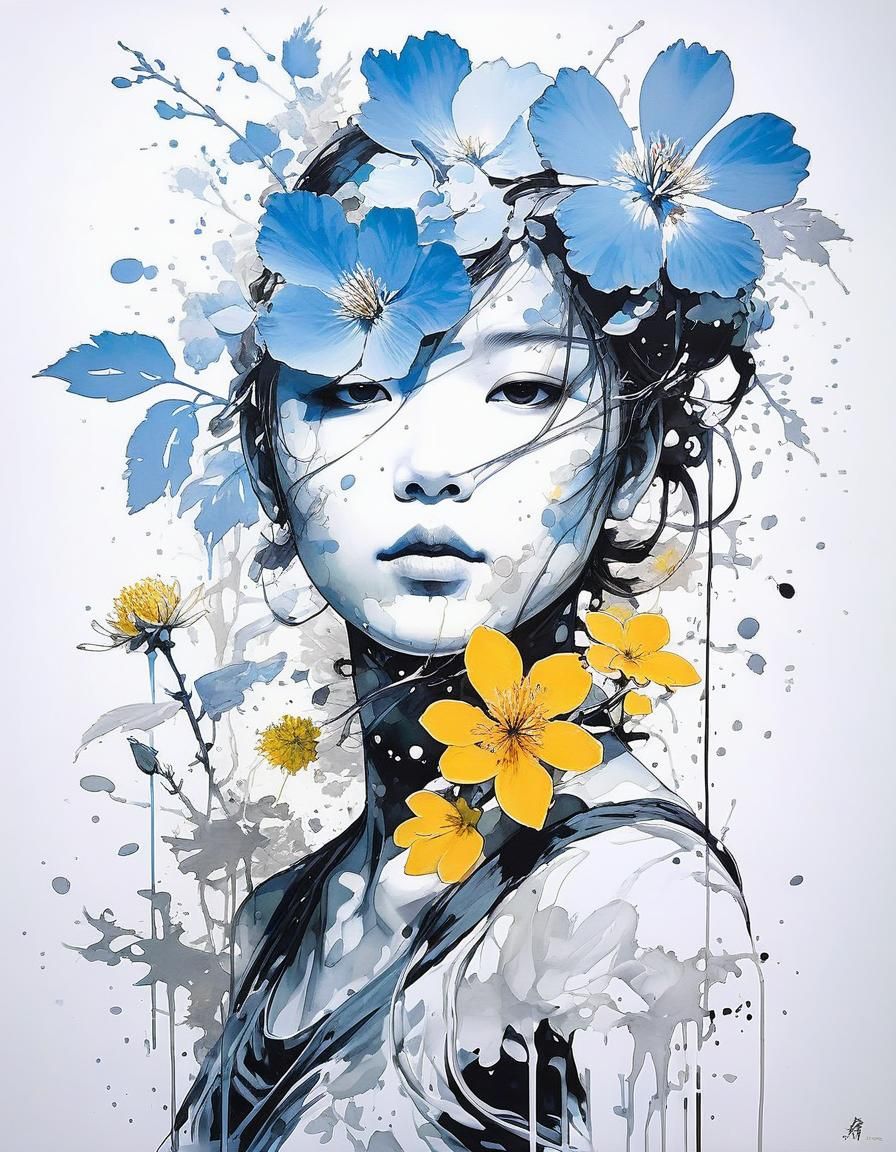 Botanical Masterpiece in Pixel Art Style