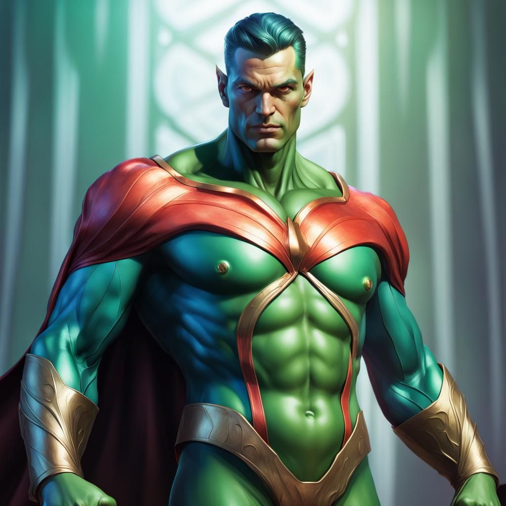 Magnificent Martian Master of the Seven Seas in Vibrant Tria...