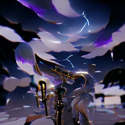 Celestial Storm in Obsidian Tone