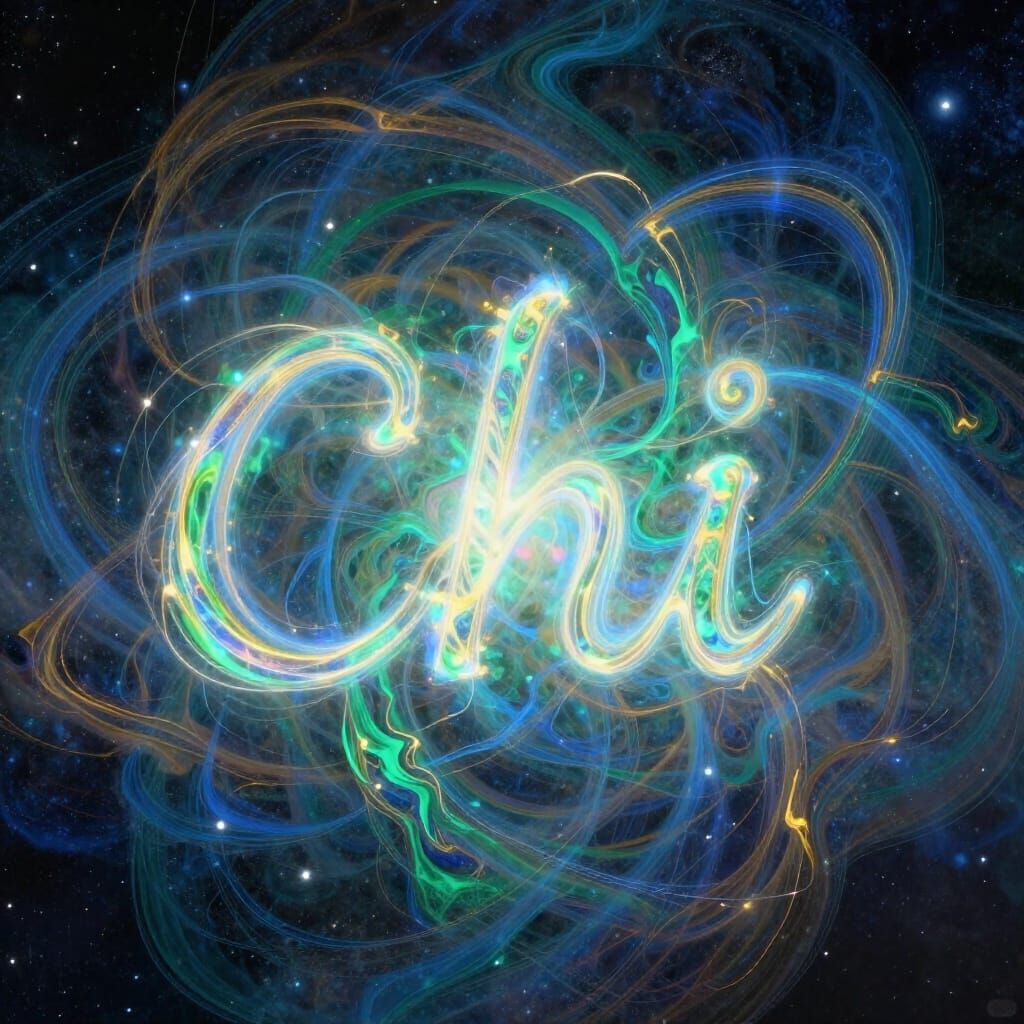 Ethereal Chi Energy Flowing Through Creation