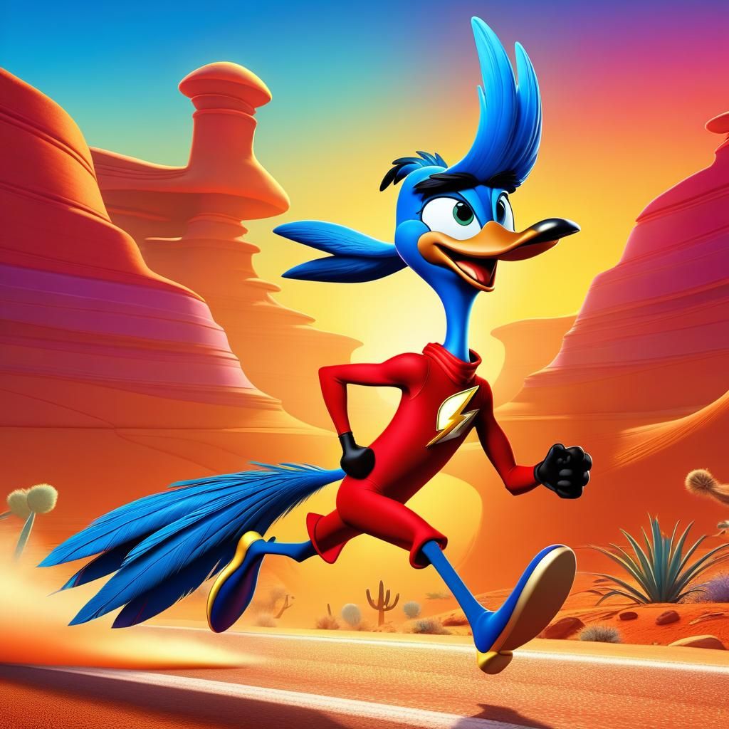 Looney Tunes Road Runner as The Flash