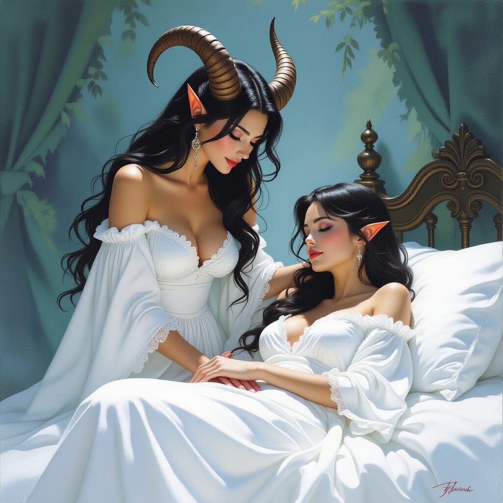 Dreamlike Whispers: A Mystical Fantasy Scene