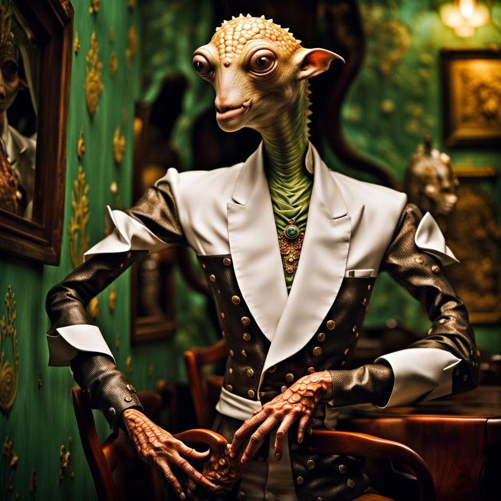 Surreal Alien Restaurant Celebration in Professional Photogr...