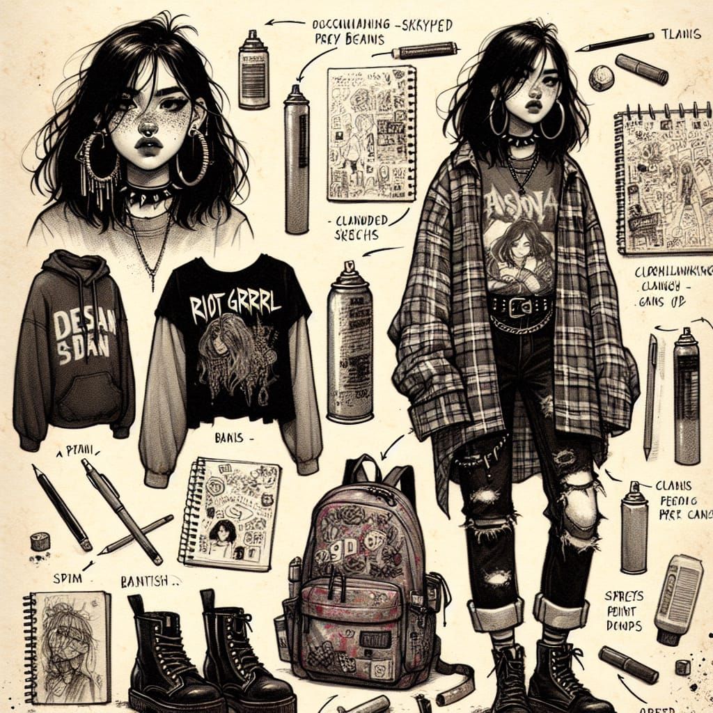 Punky Latina Artist Embodies Riot Grrrl Spirit