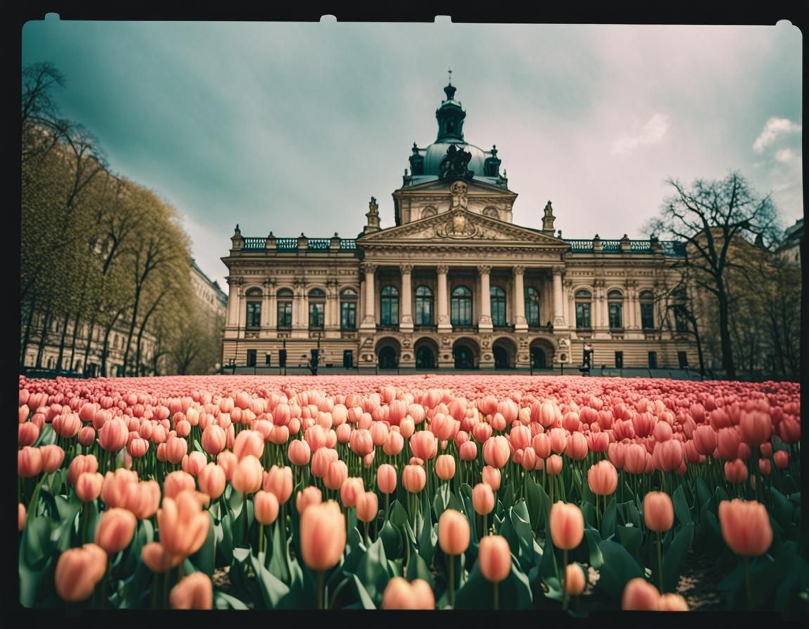 Ethereal Cinematic Masterpiece: Lviv Opera House Springtime