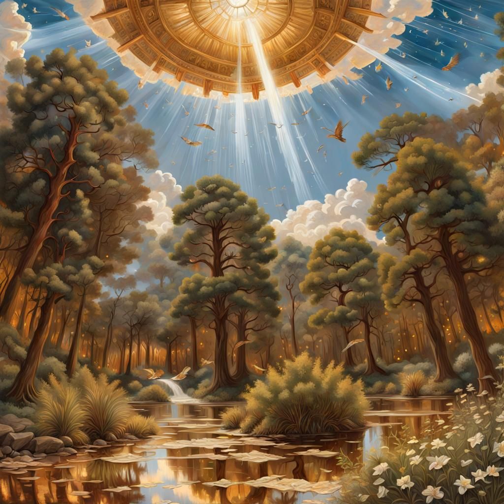The Domed Vault of the Heavens Opened, and All The World Below Was A Paradise