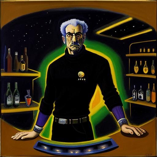 Cosmic Jaguar Mixologist in the Galaxy