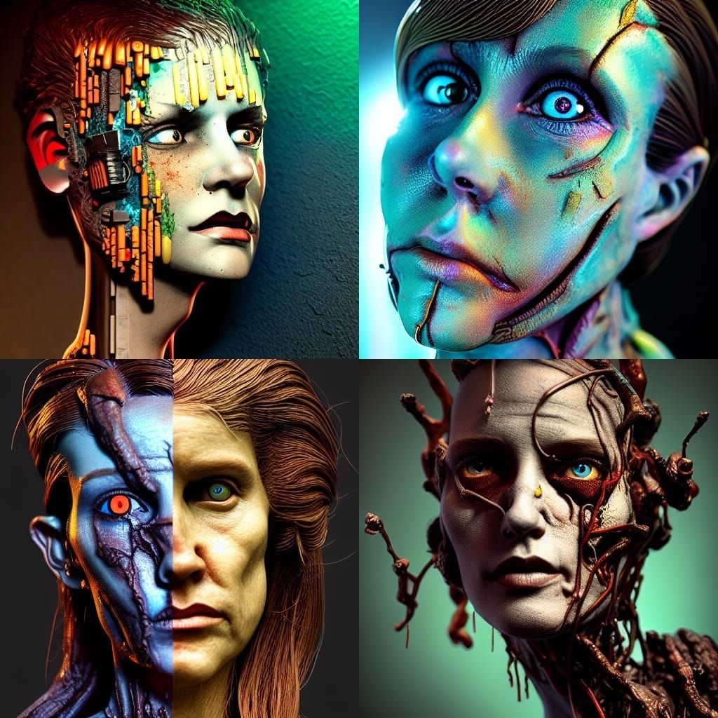 Ethereal Viltrumite Portrait in Pop Art Diorama Style