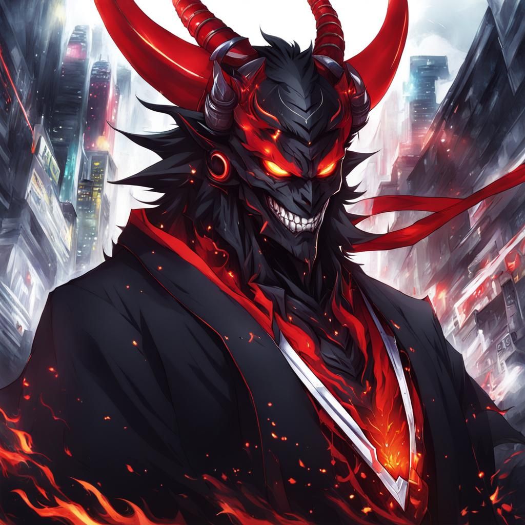 Surreal Anime Demon Reveals Mystical Power