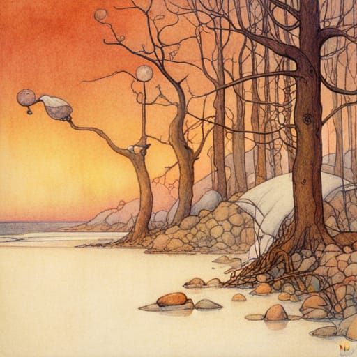 Wildlife Illustration in Golden Age Style