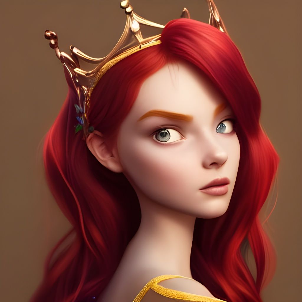 Epic Fantasy Warrior Princess in Radiant Splendor