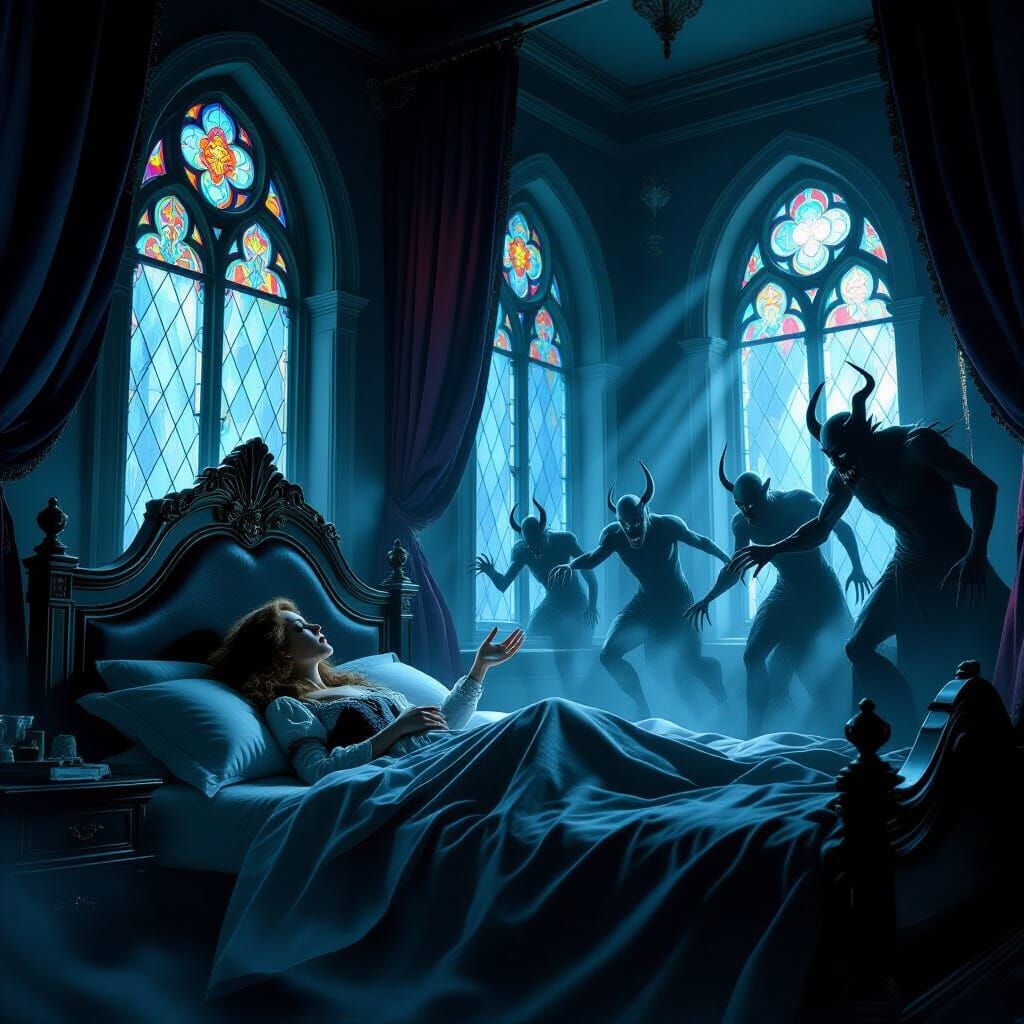 Psychiatrist Investigates Gothic Manor Death in Dark Fantasy...