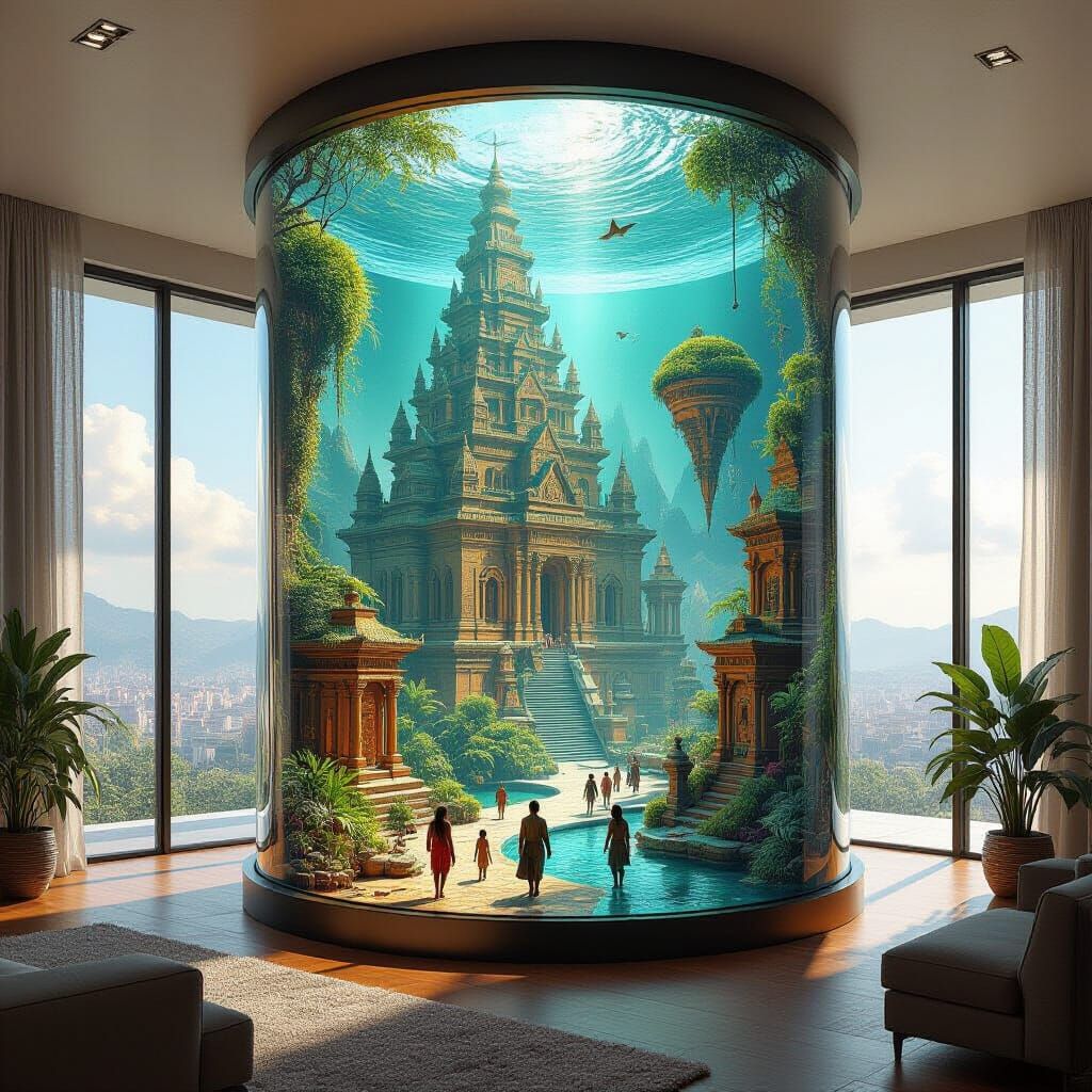 Ancient Civilization Merged with Modern Life