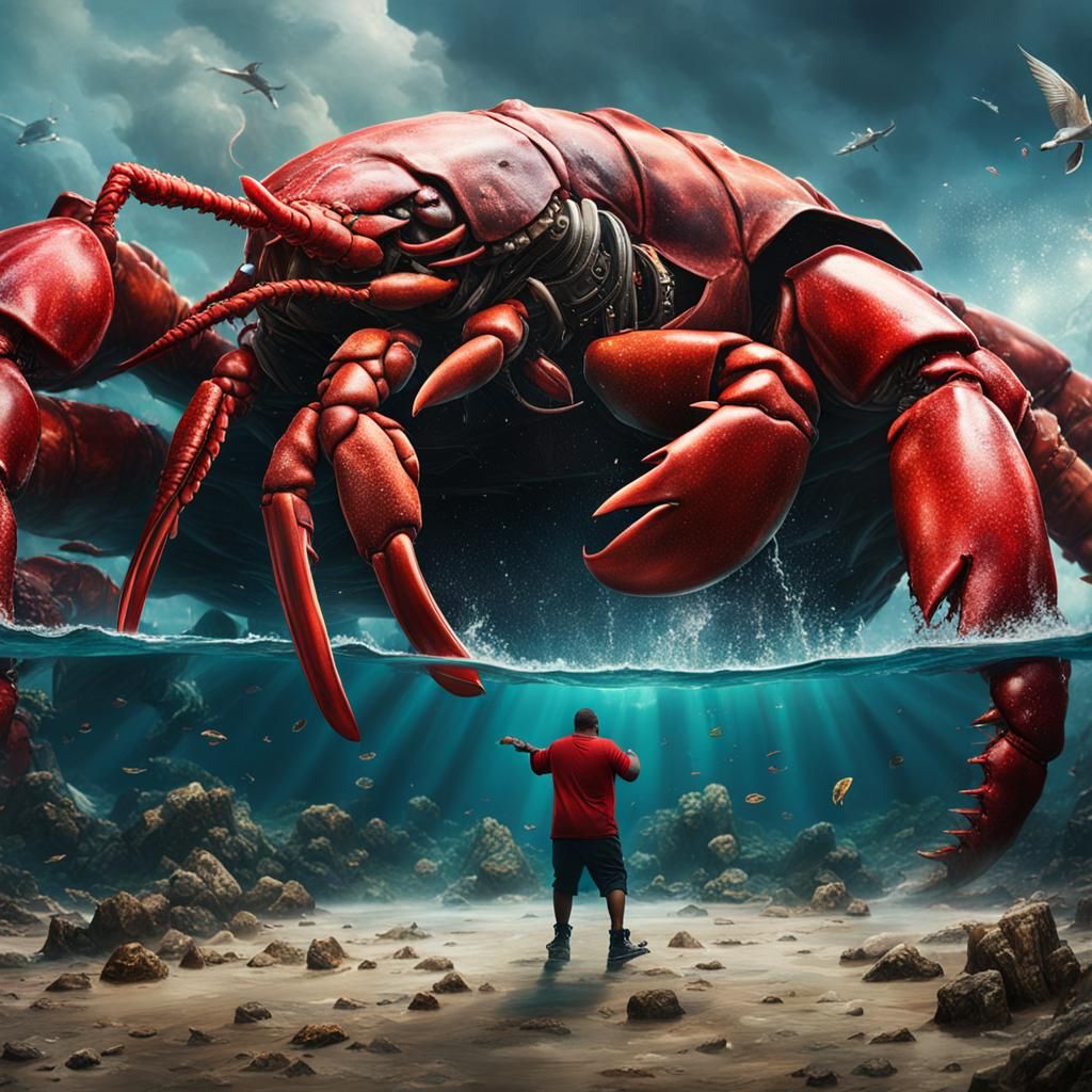 Epic Cinematic Battle Between DJ Khaled and a Giant Lobster